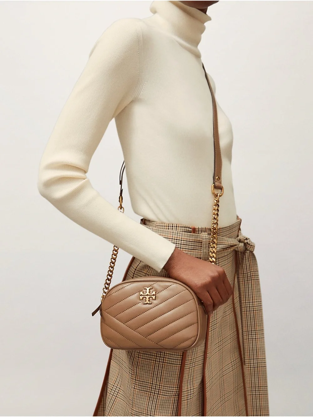 Tory Burch Small Kira Chevron Camera Bag
